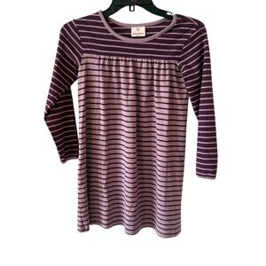 Hanna Andersson Purple Striped dress size 130